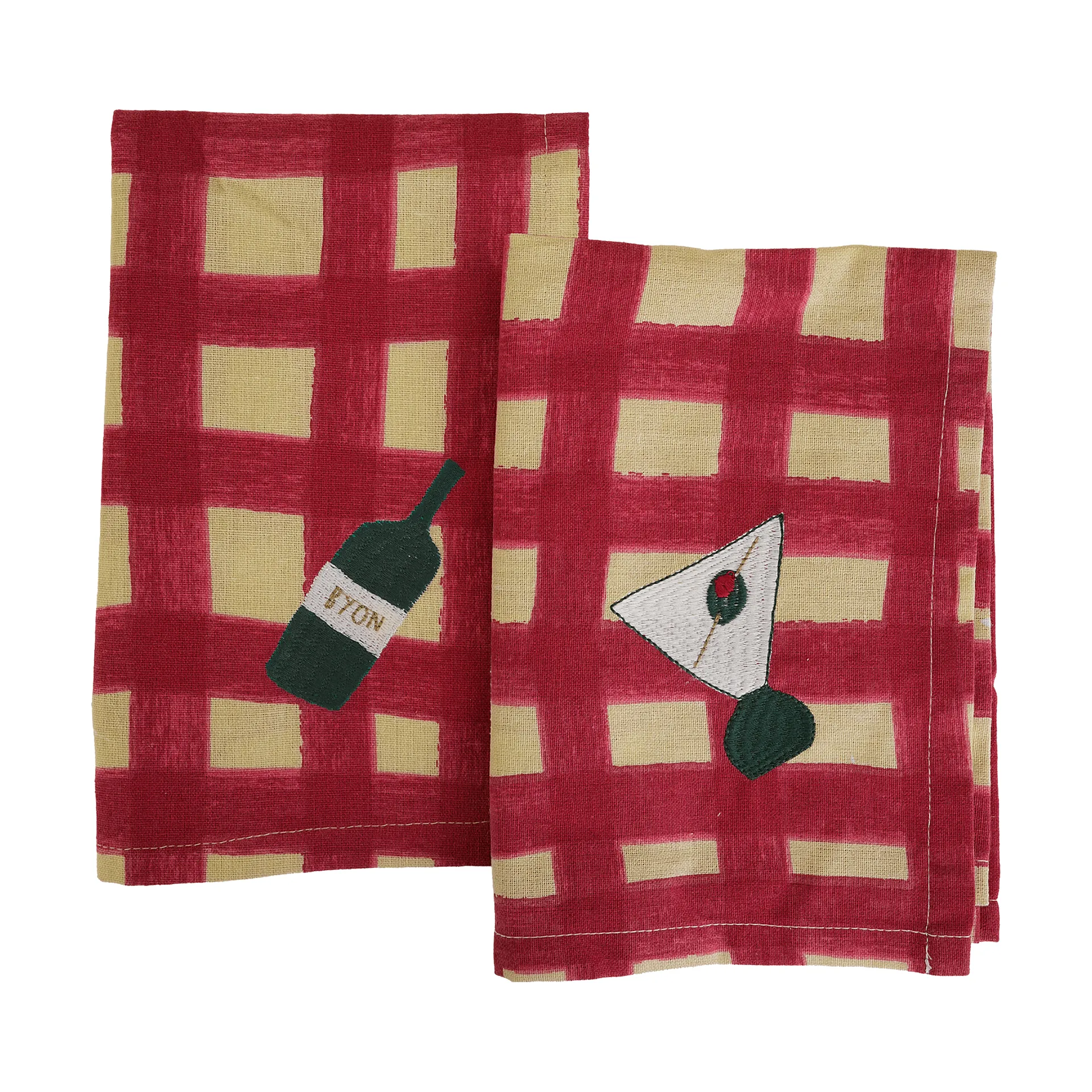 Servilleta Sera 2-pack, Rojo, 45x45 cm Byon