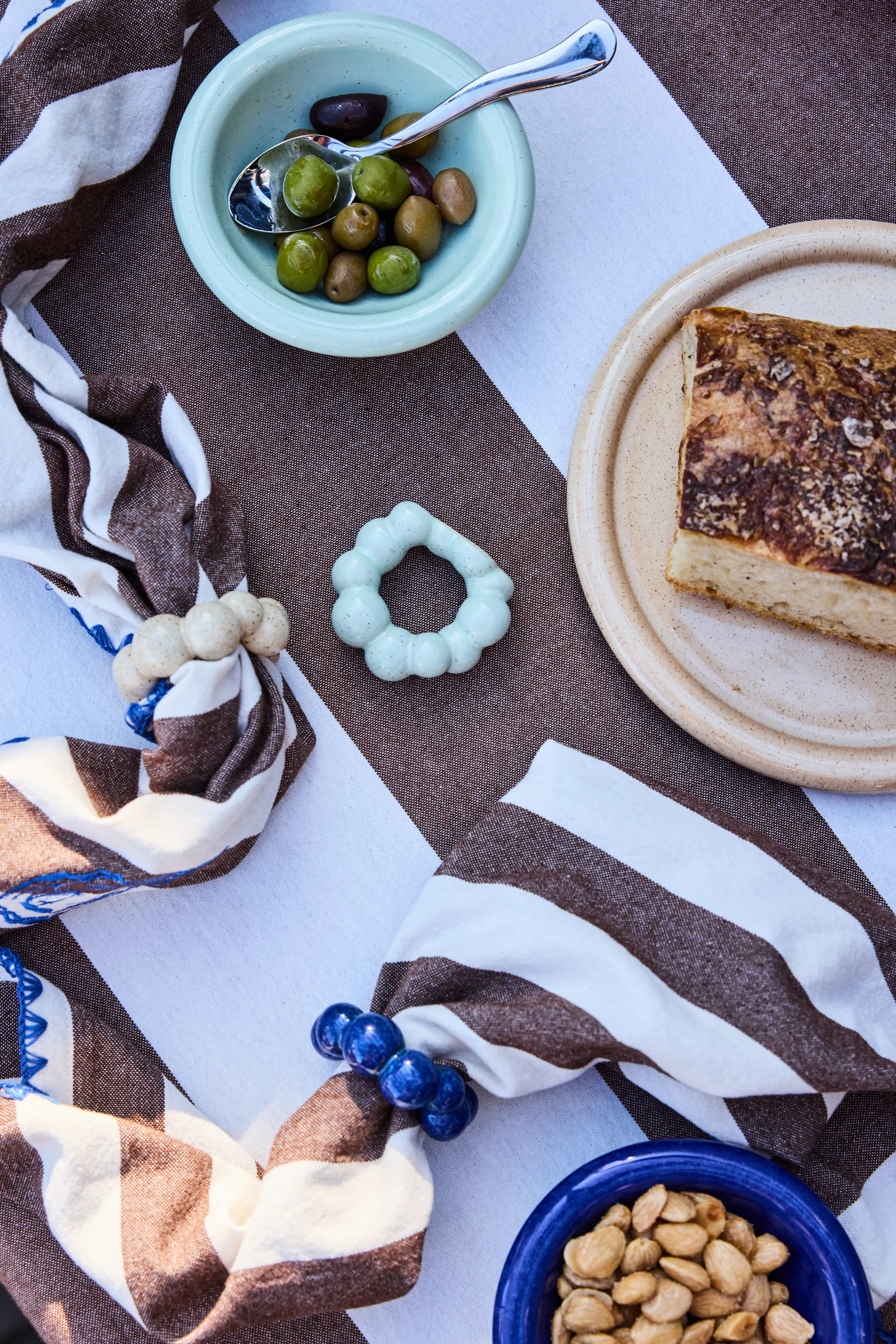 Servilleteros Porto, pack de 4, Verde menta Byon