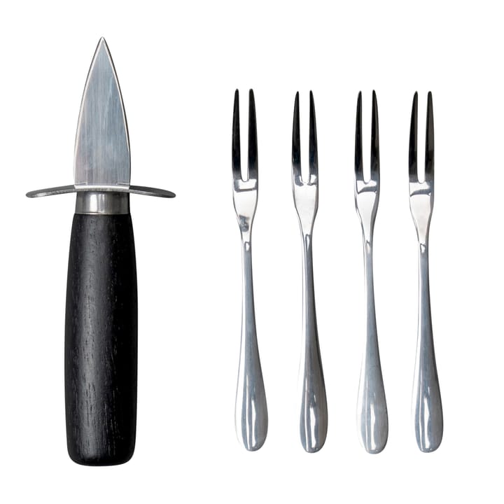 Set cubiertos para ostras Ostrica - negro-plata - Byon