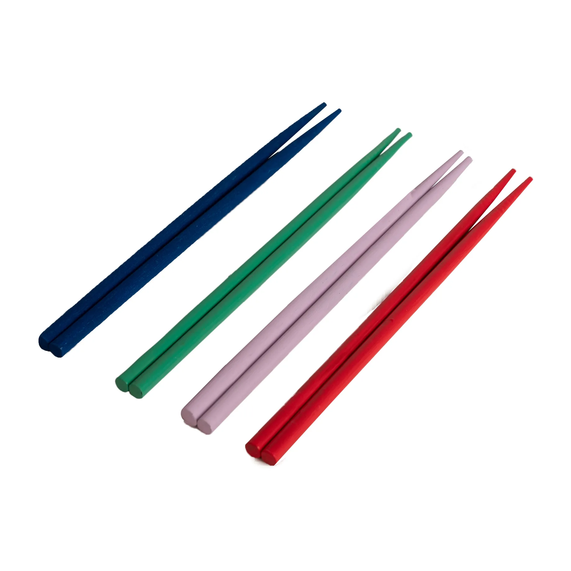 Set de 4 palillos Yaki, Azul-verde-lila-rojo Byon