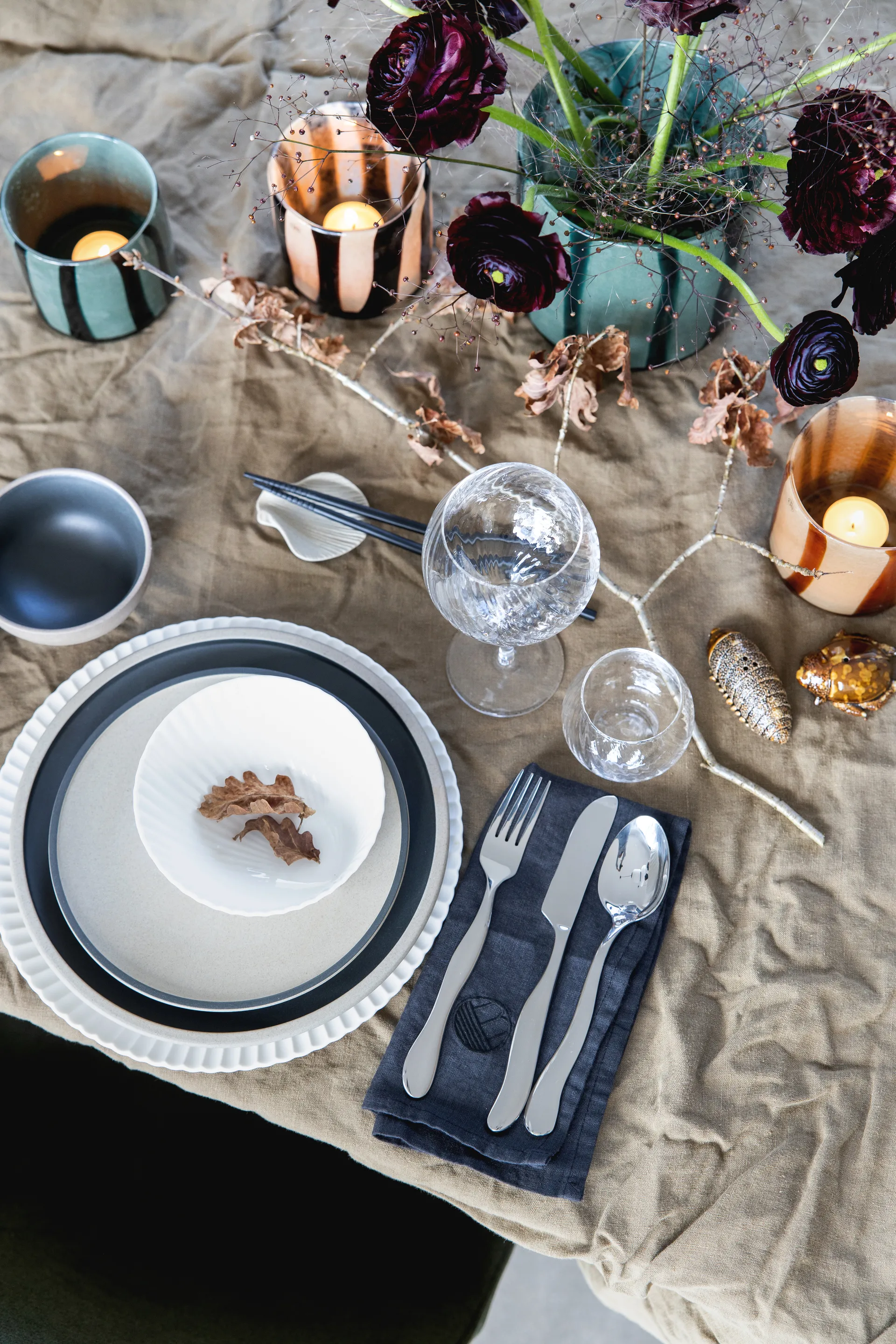 Soportes para palillos Fumiko 4-pack, Beige Byon