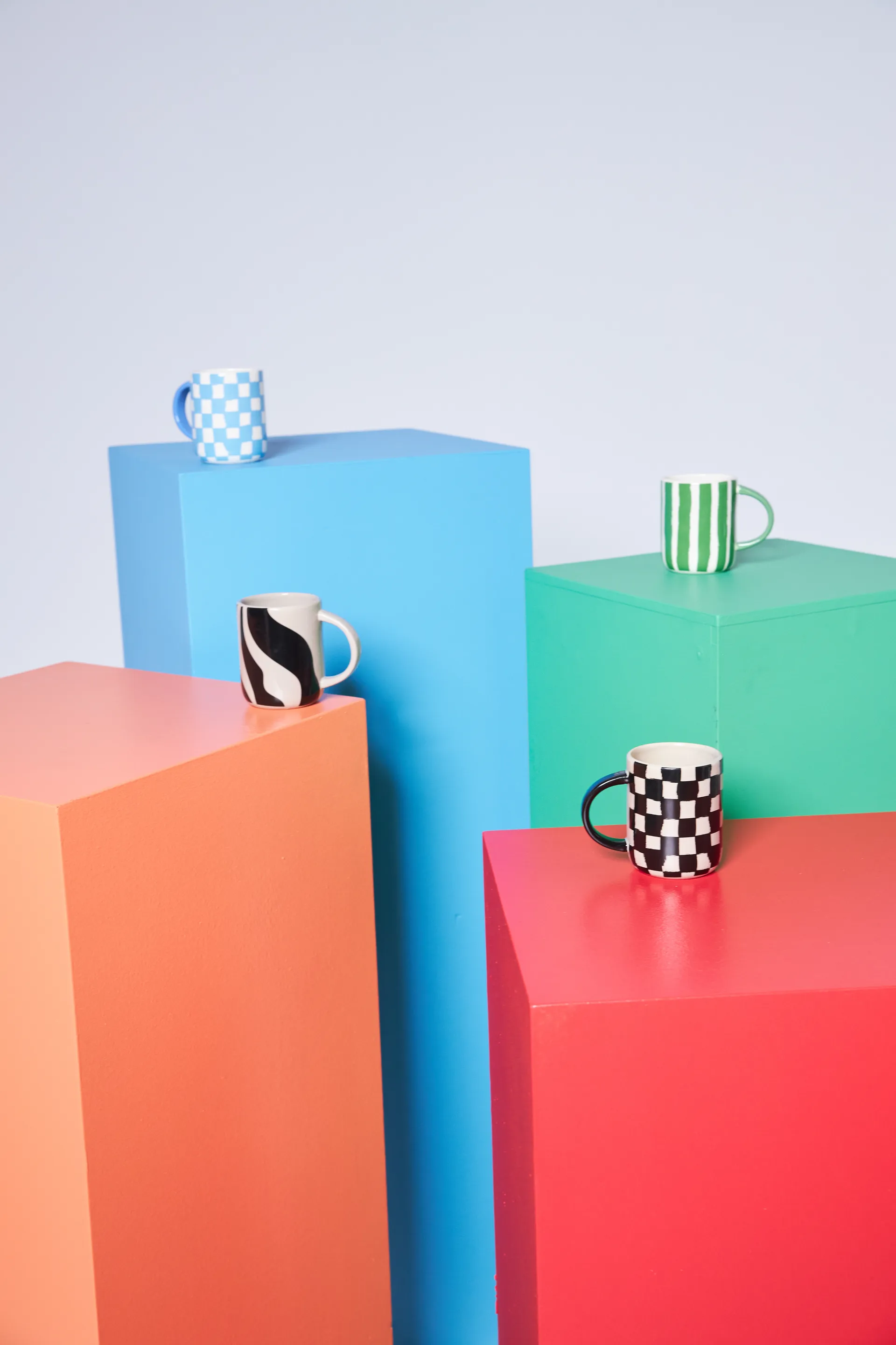 Taza con estampado de cebra Liz 28 cl, Beige-negro Byon