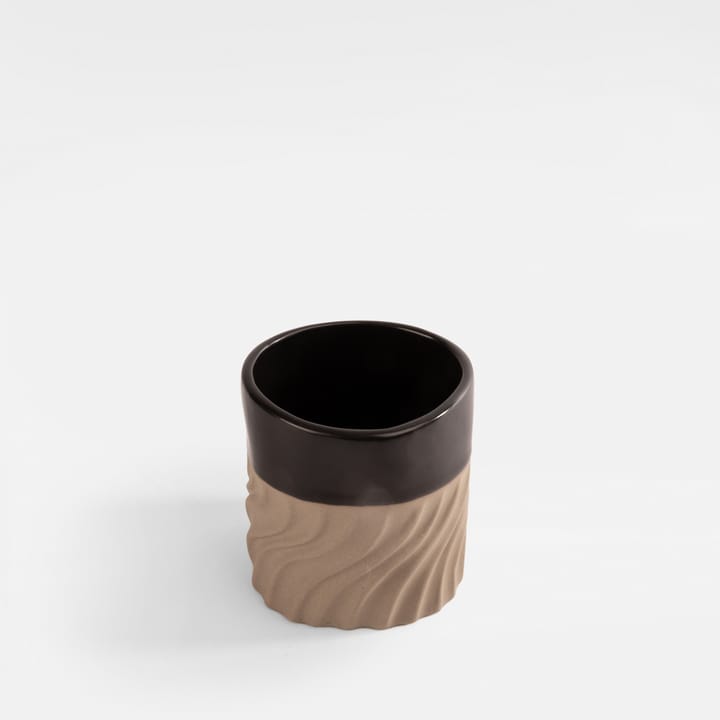 Taza Swirl 24 cl, Negro-beige Byon