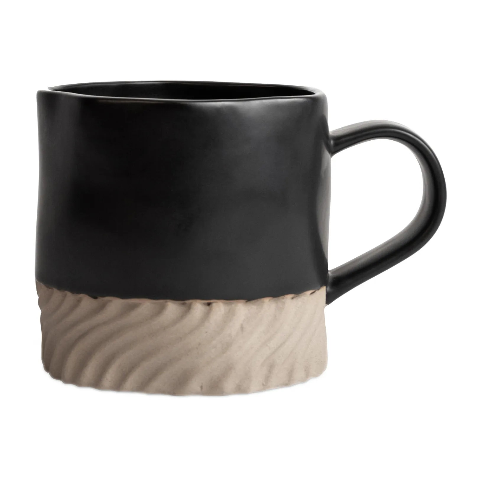 Taza Swirl 38 cl, Negro-beige Byon