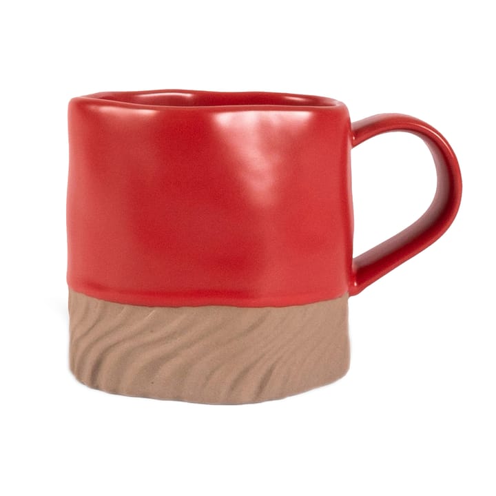 Taza Swirl 38 cl - Rojo-beige - Byon