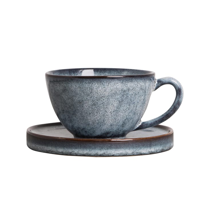 Taza y platillo Jade - azul - Byon