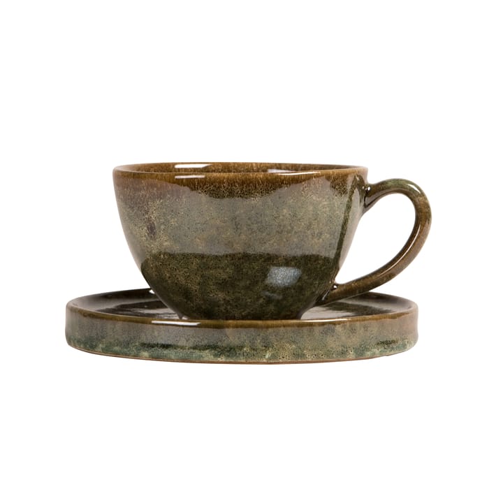 Taza y platillo Jade - verde - Byon