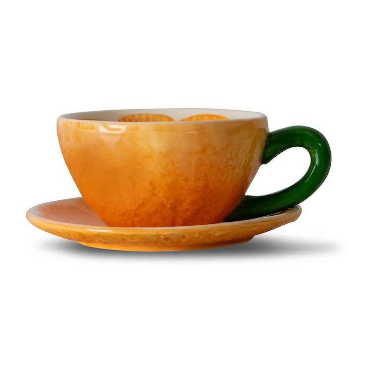 Taza y platillo Mandarie 25 cl, Orange Byon