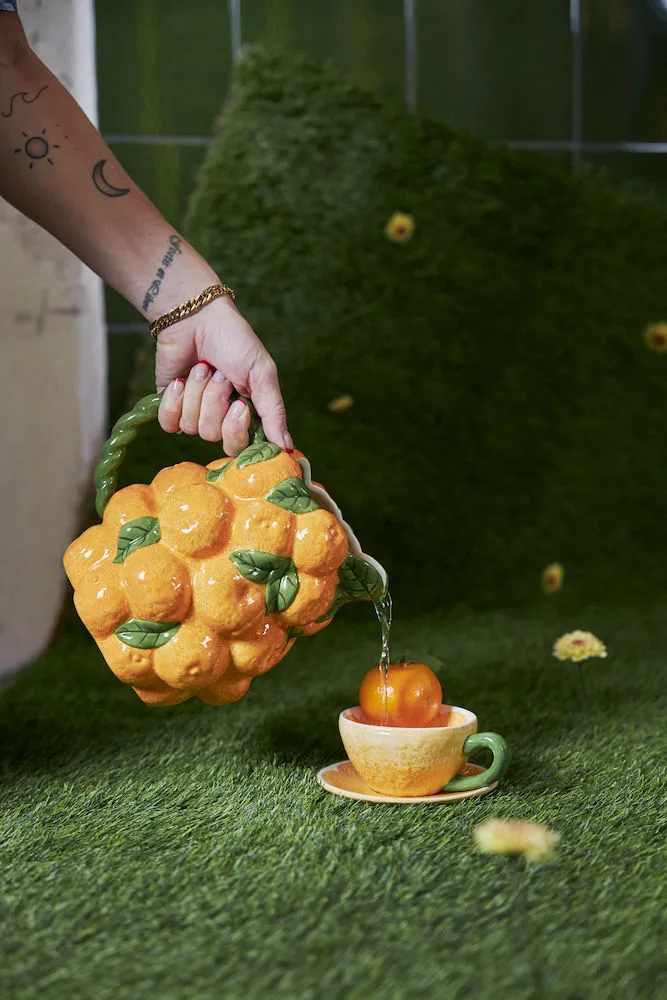 Taza y platillo Mandarie 25 cl, Orange Byon