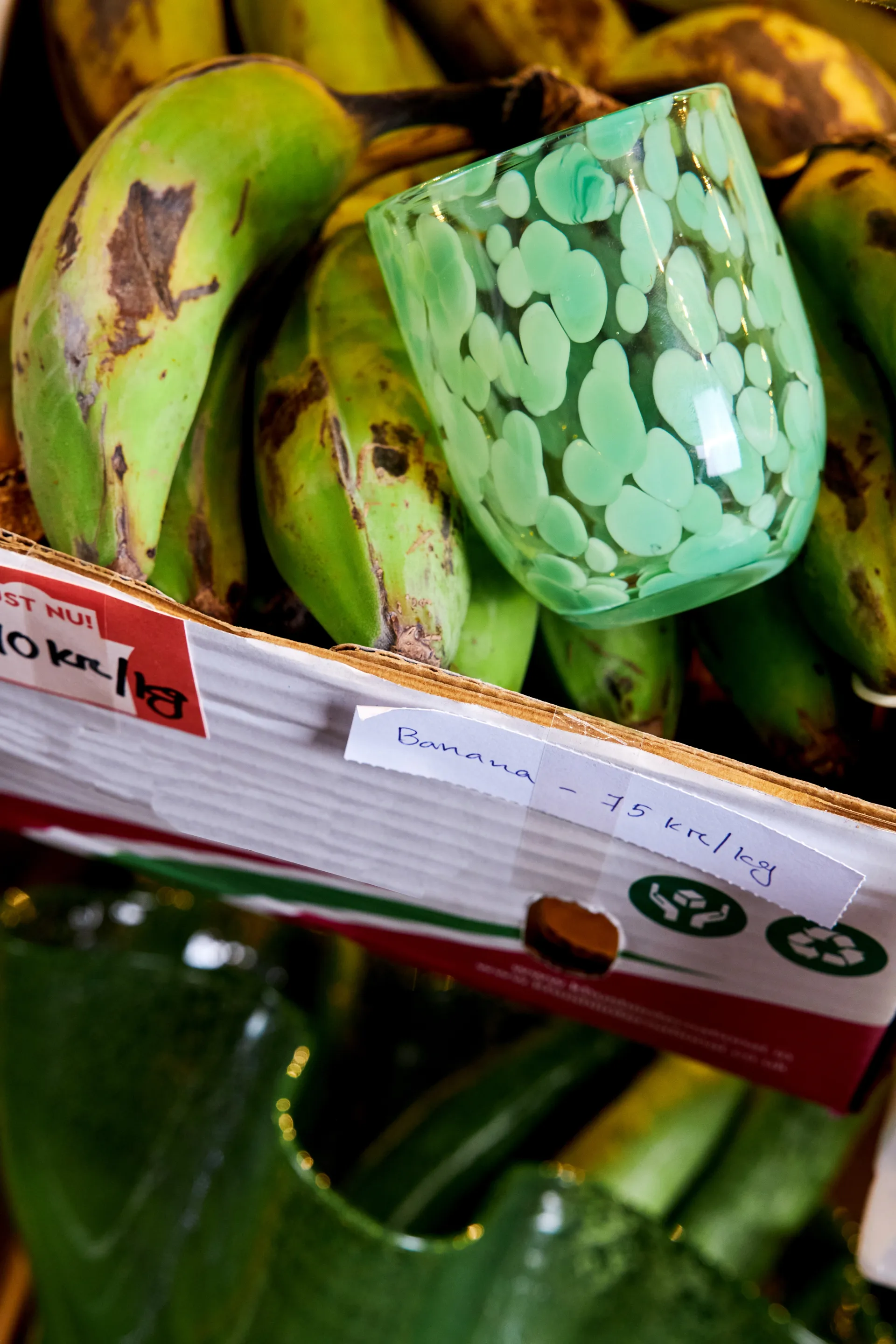 Vaso de agua Messy 33 cl, Verde Byon