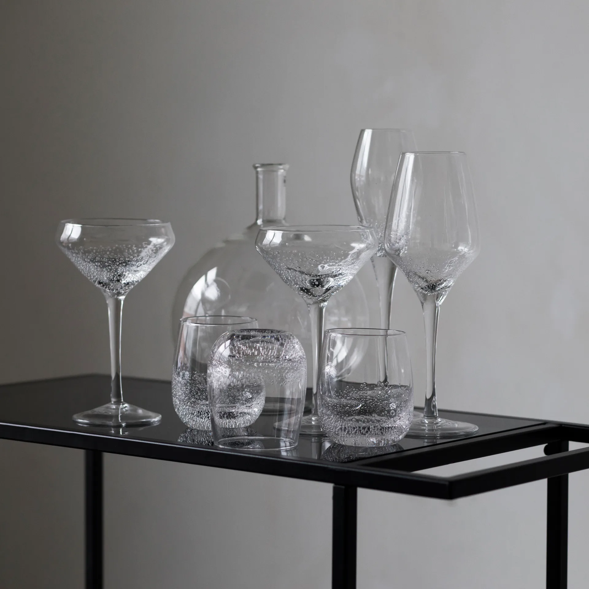 Vaso para agua Bubbles 36cl, transparente Byon