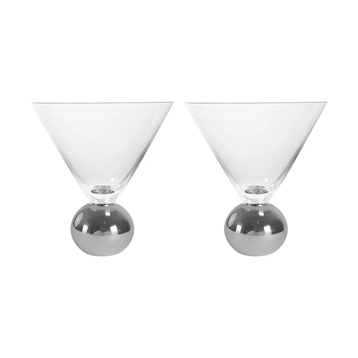 Vasos Spice 24 cl, 2-pack - Transparente-plata - Byon