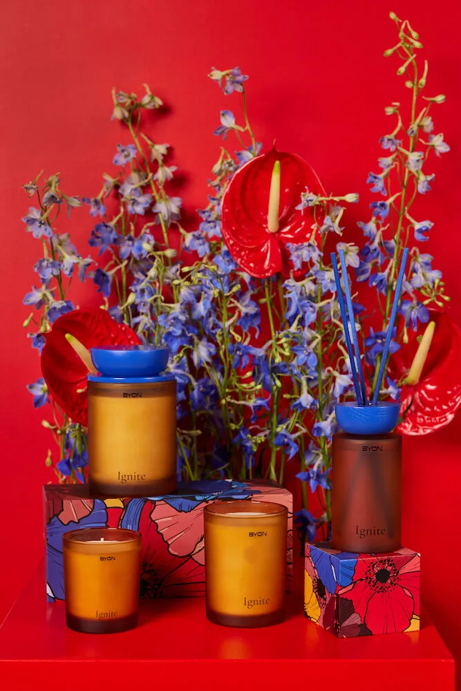 Vela aromática Ignite, 30 horas Byon