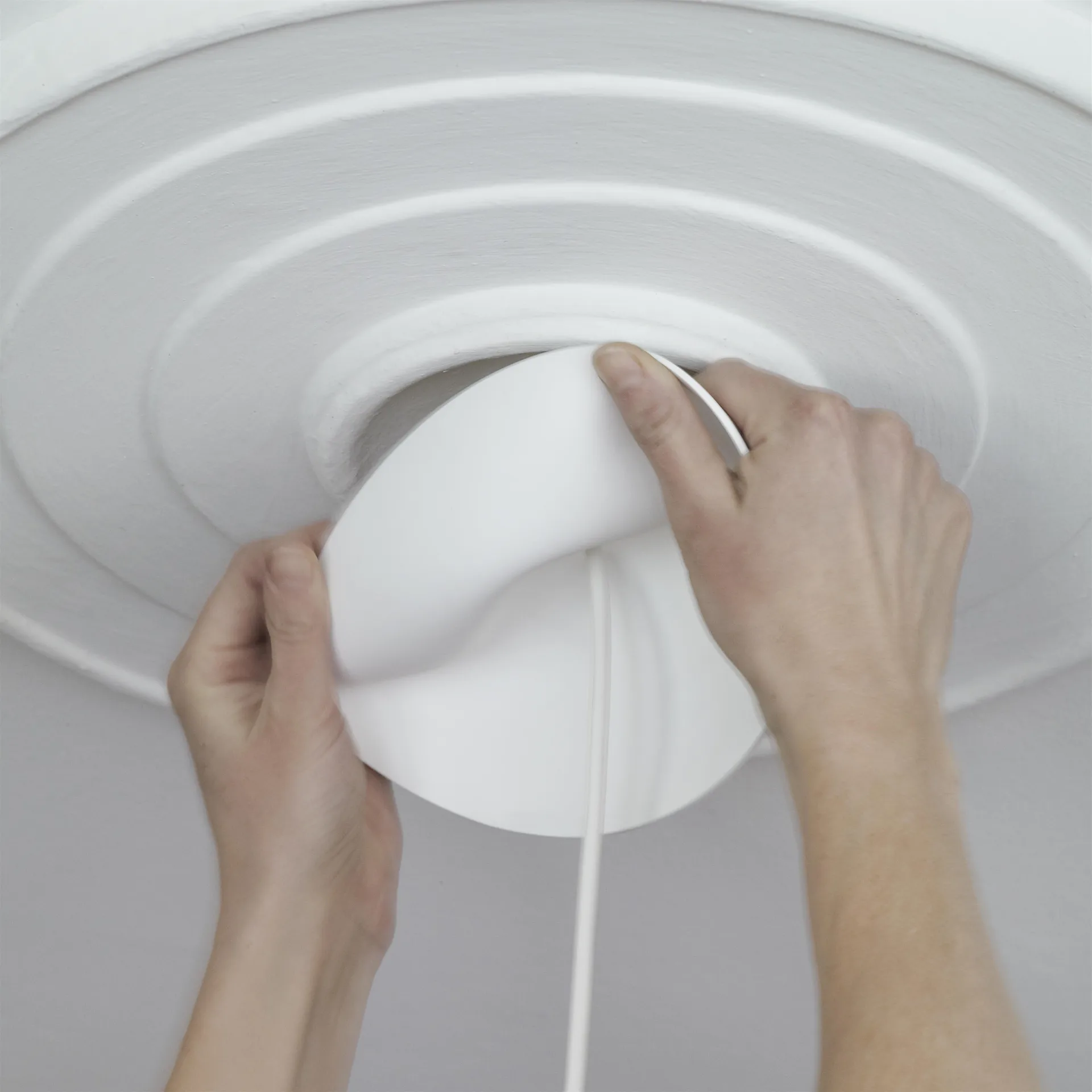 Copa de techo CableCup mini, blanco CableCup