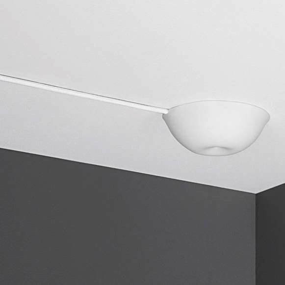 Florón para lámpara de techo CableCup Hide, blanco CableCup