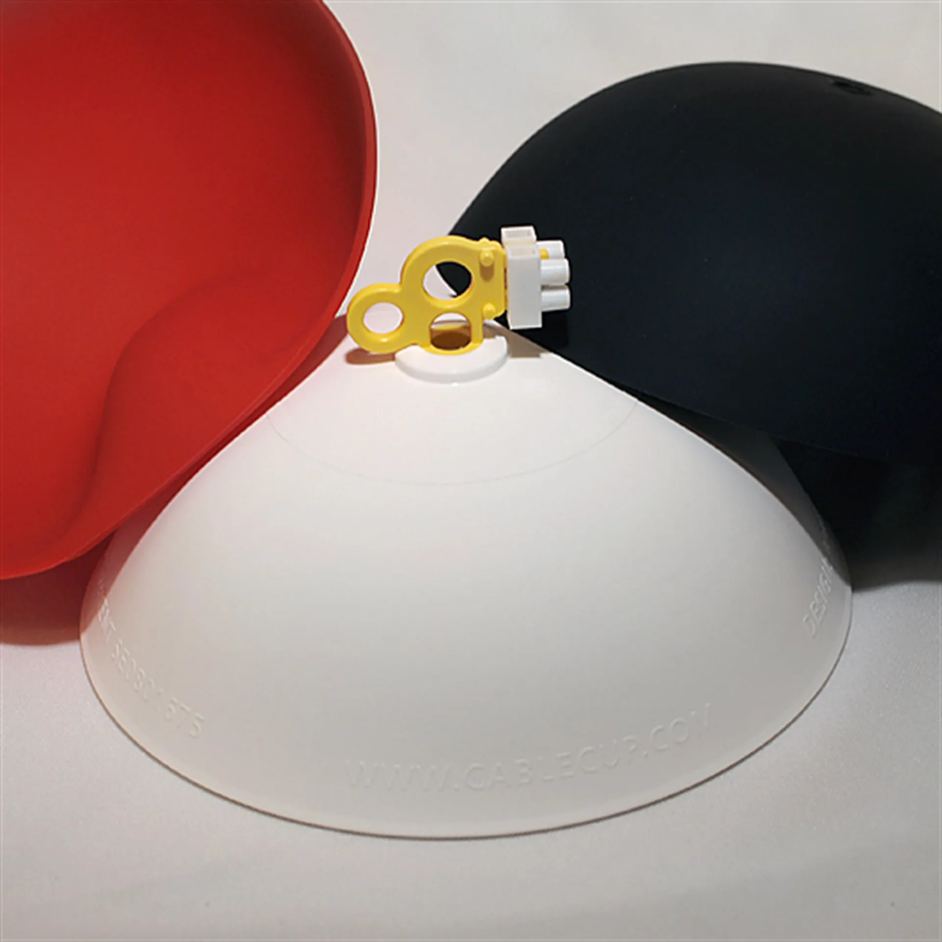 Florón para lámpara de techo CableCup, negro CableCup