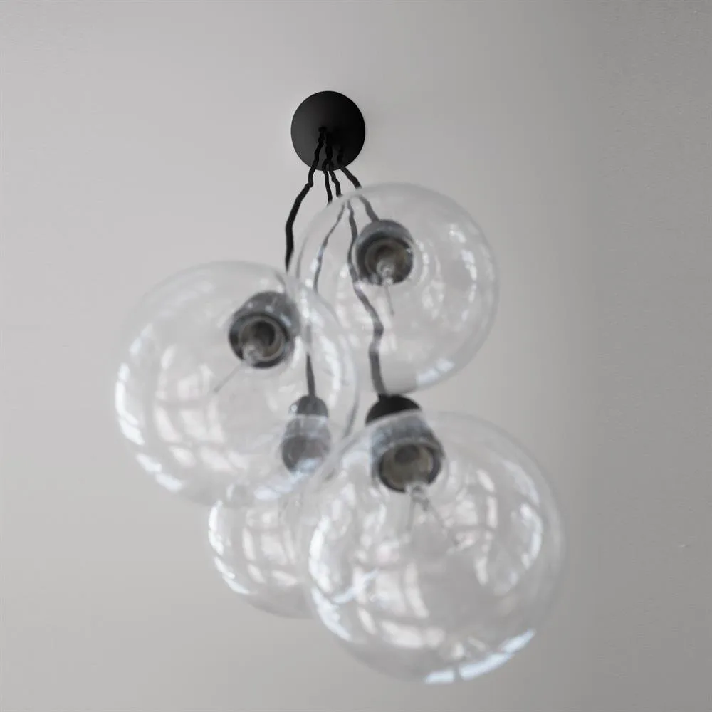 Florón para lámpara Quattro, negro CableCup