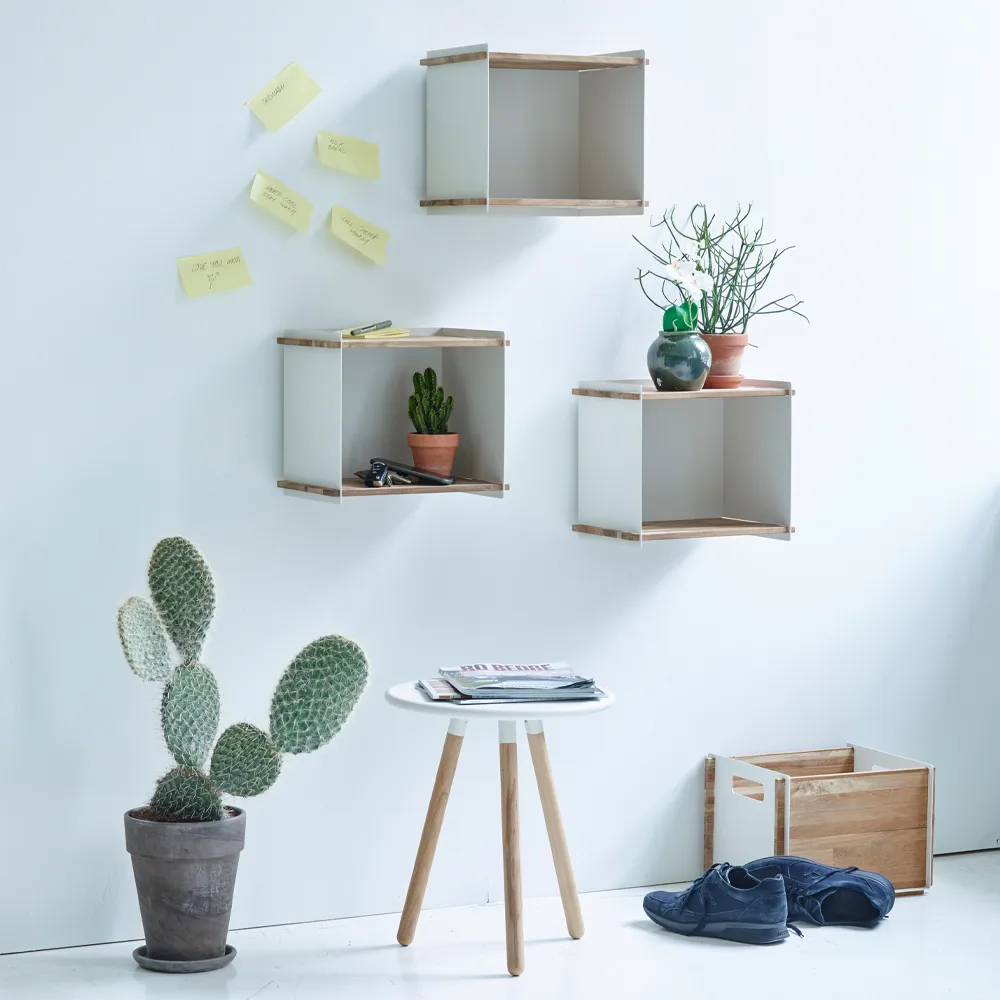 Almacenaje Box Wall, Lava grey, teak Cane-line