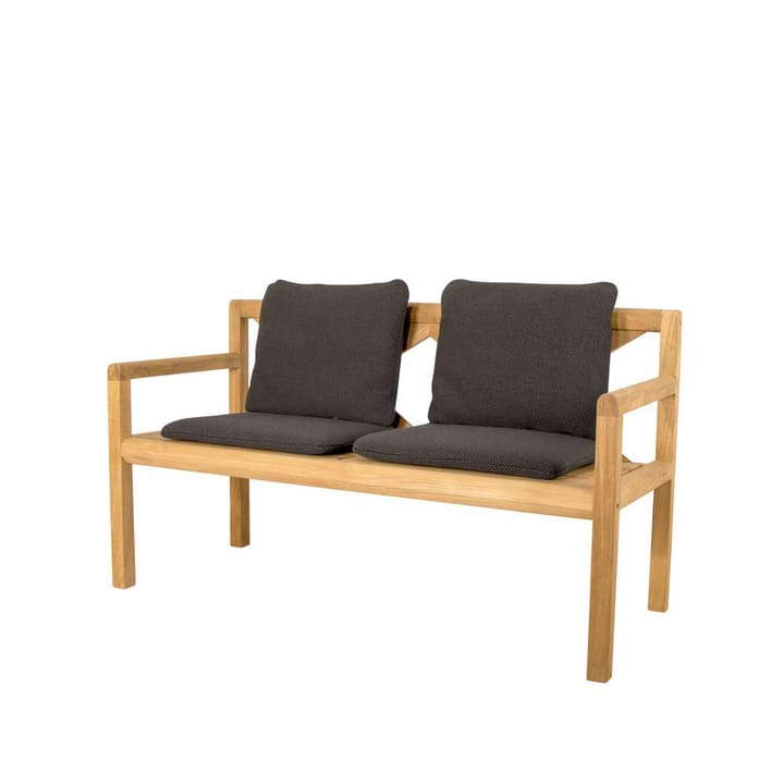 Banco Grace de 2 plazas - Dark grey, teak - Cane-line