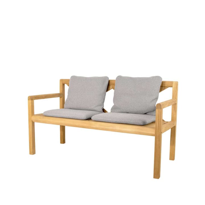 Banco Grace de 2 plazas, Light grey, teak Cane-line