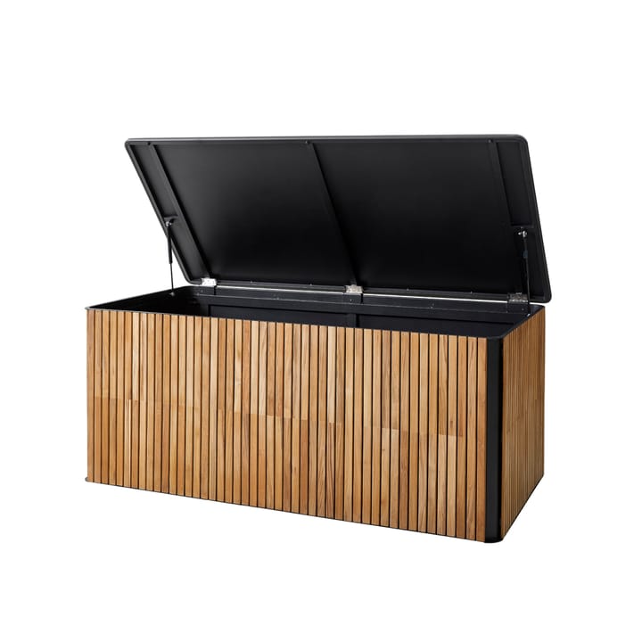 Baúl exterior Combine, Teak, lava grey, grande Cane-line