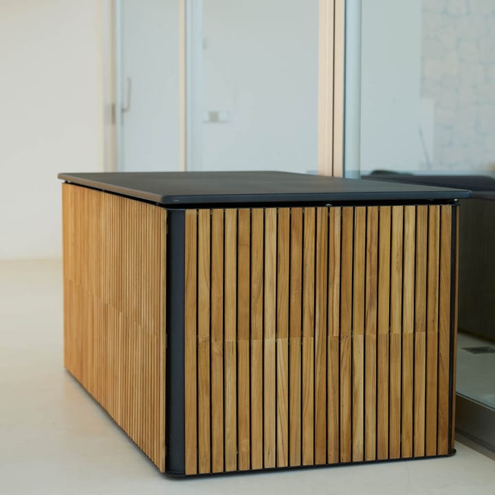 Baúl exterior Combine, Teak, lava grey, grande Cane-line