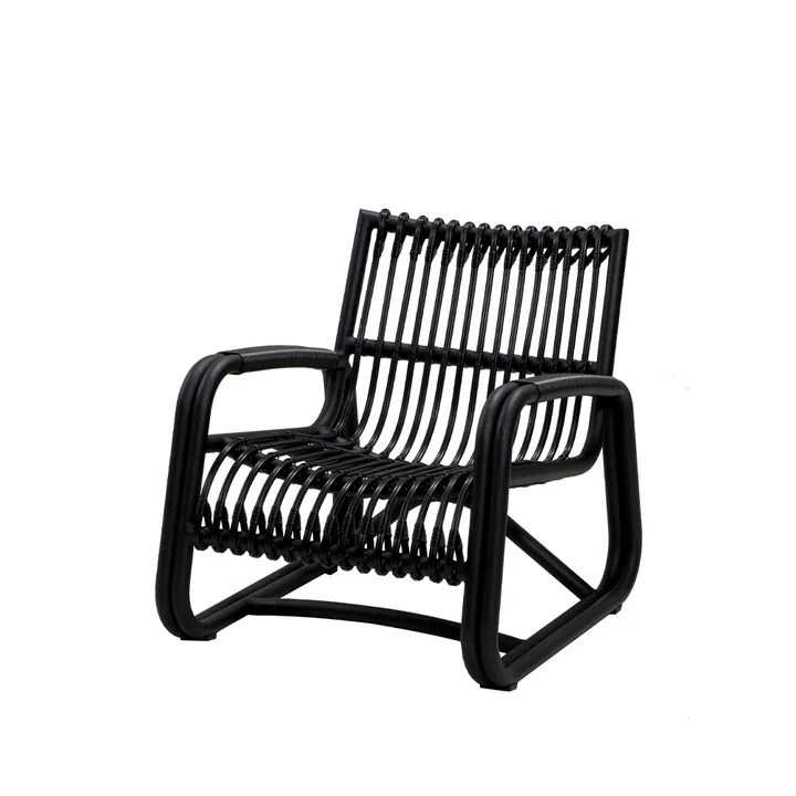 Butaca Curve - Lava grey - Cane-line