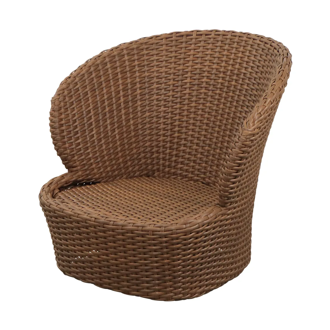 Butaca Lounge Coast swivel, Umber brown (Flat Weave) Cane-line