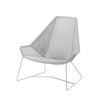 Butaca Lounge de respaldo alto Breeze weave - White grey - Cane-line