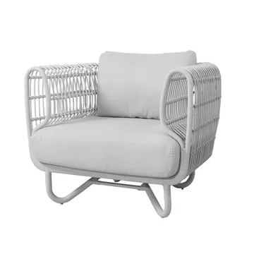 Butaca Lounge Nest weave - White, Cane-Line Natté white - Cane-line