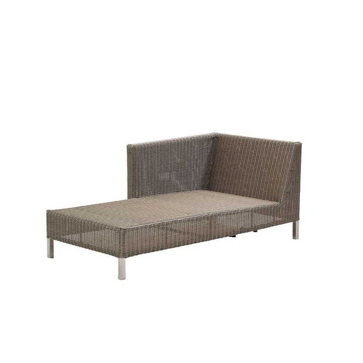 Chaise longue Connect - Taupe, derecho - Cane-line