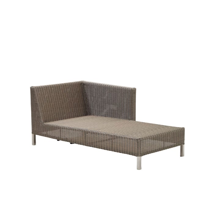 Chaise longue Connect - Taupe, izquierdo - Cane-line