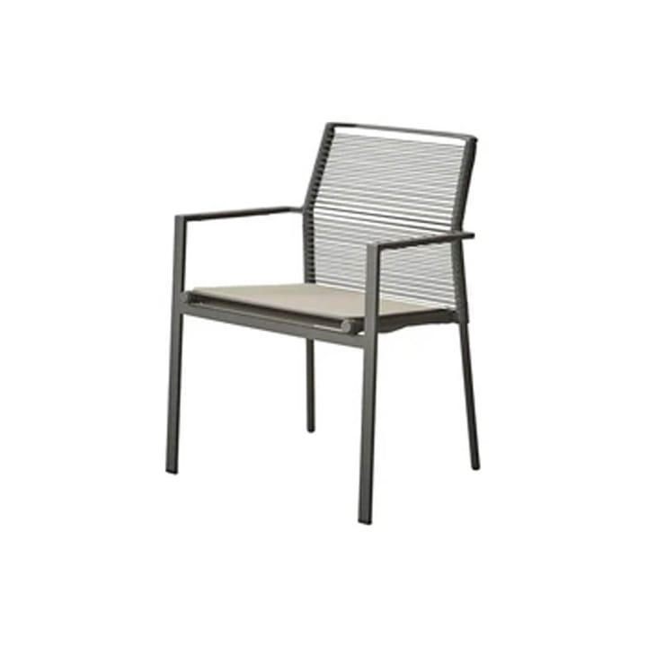 Cojín para silla con reposabrazos Edge, Cane-Line Natté taupe Cane-line