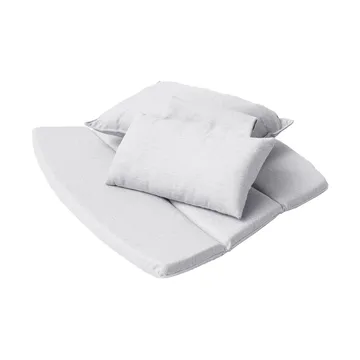 Conjunto de cojines para Butaca Lounge Breeze respaldo alto - Cane-line Natté light grey - Cane-line