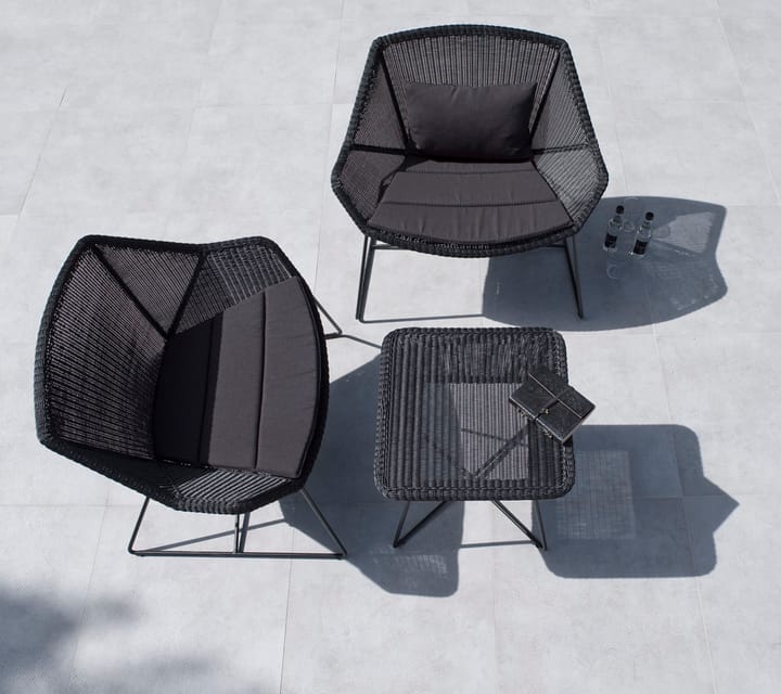 Conjunto de cojines para sillón lounge Breeze - Cane-line Natté black - Cane-line