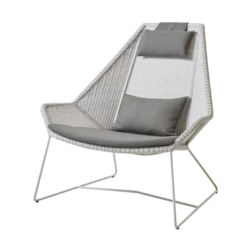 Conjunto de cojines para sillón lounge Breeze respaldo alto - Cane-line Natté taupe - Cane-line