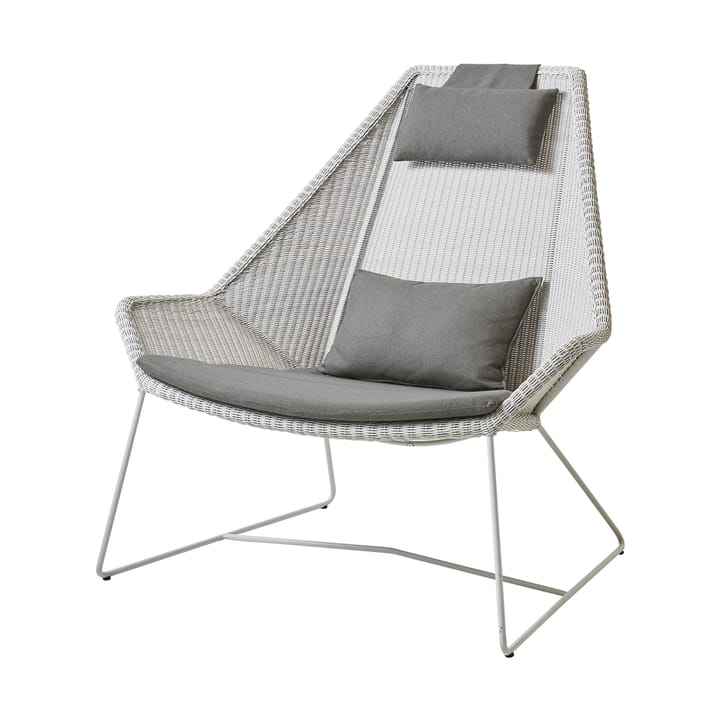 Conjunto de cojines para sillón lounge Breeze respaldo alto, Cane-line Natté taupe Cane-line