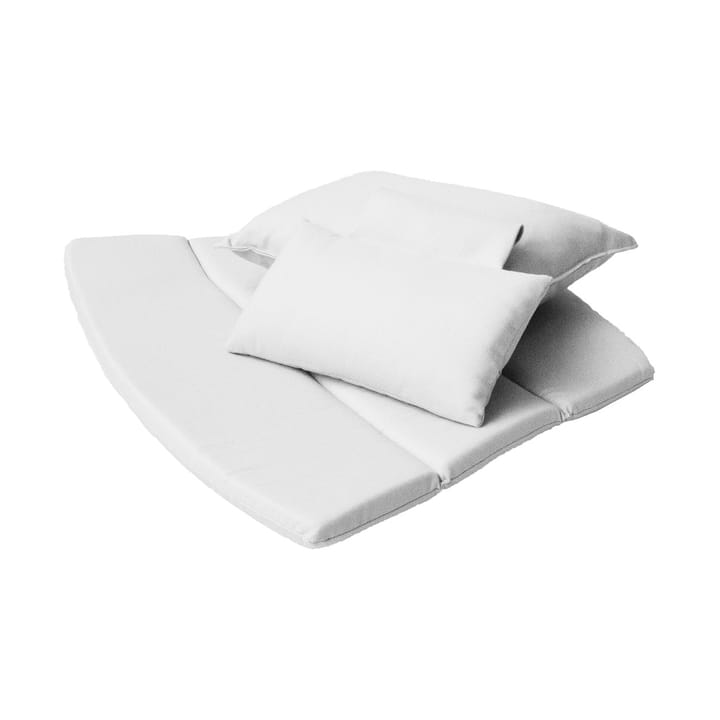 Conjunto de cojines para sillón lounge Breeze respaldo alto - Cane-line Natté white - Cane-line