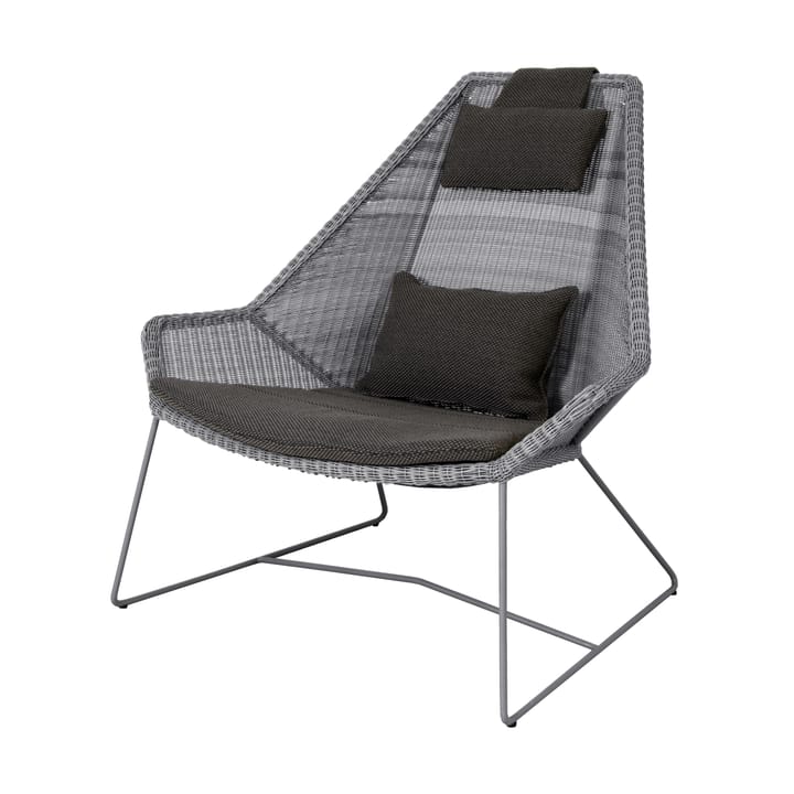 Conjunto de cojines para sillón lounge Breeze respaldo alto, Focus grey Cane-line