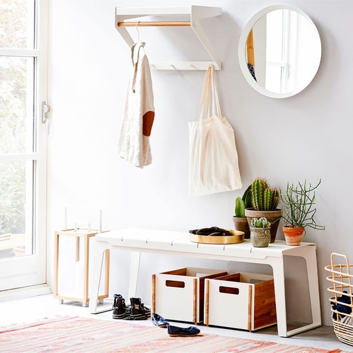 Estante perchero Copenhagen City, White, teak Cane-line