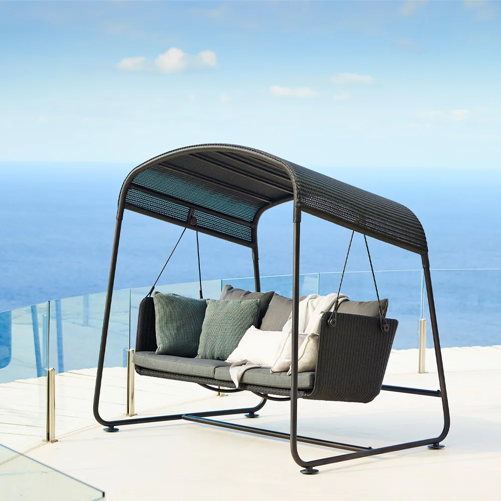 Hamaca Cave, Graphite, incl. cojines grises Cane-line