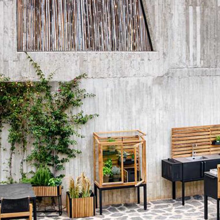 Invernadero Drop, Teak-soporte lava grey Cane-line