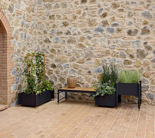 Macetero Sticks 57x103 cm, Lava grey Cane-line