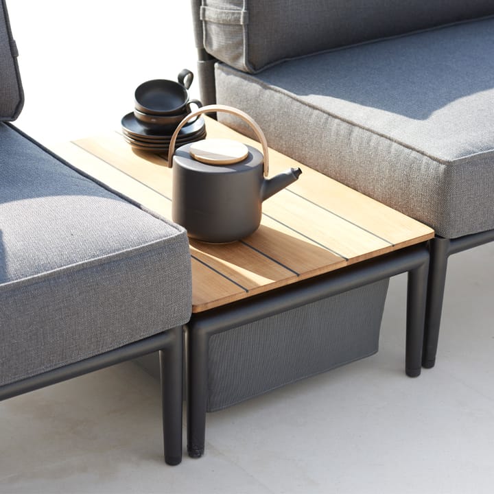 Mesa auxiliar Conic - Grey, teak - Cane-line