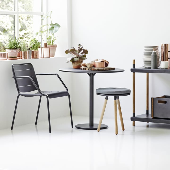 Mesa de café Go Ø80 cm, Light grey-white Cane-line