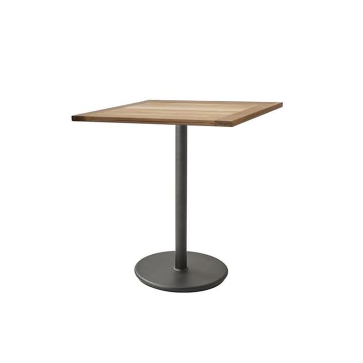 Mesa de café Go teca 72x72 cm - Soporte lava grey - Cane-line