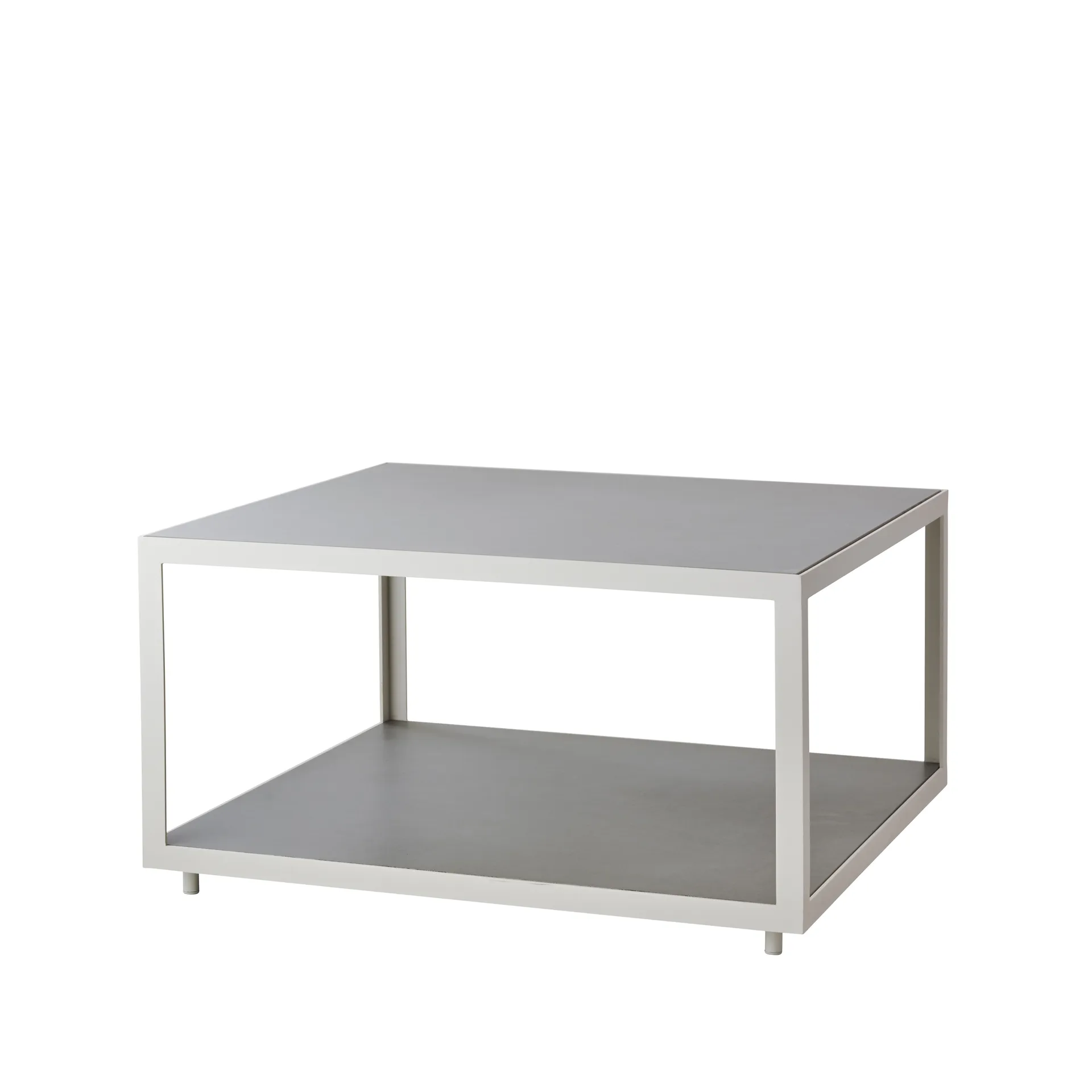 Mesa de centro Level cerámica 79x79 cm, Light grey-white Cane-line