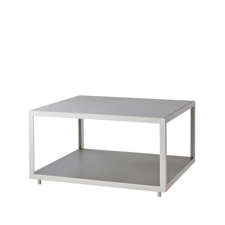 Mesa de centro Level cerámica 79x79 cm - Light grey-white - Cane-line