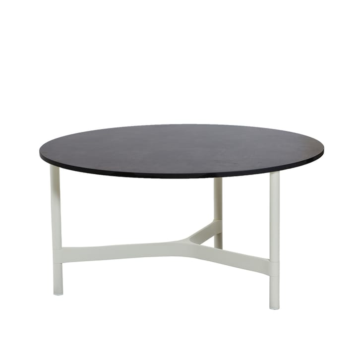 Mesa de centro Twist large Ø90 cm - Dark grey-white - Cane-line