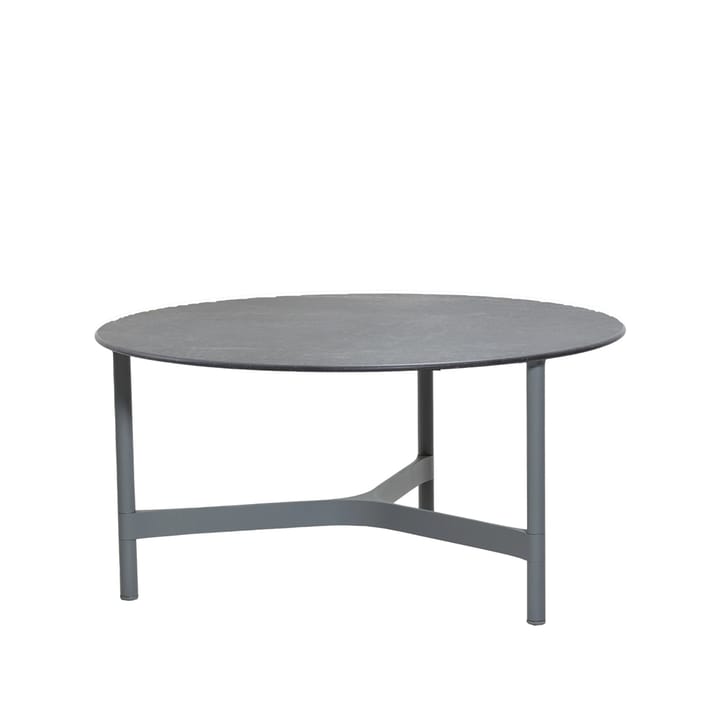 Mesa de centro Twist large Ø90 cm - Fossil black-light grey - Cane-line